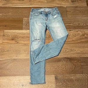 Holister Straight leg, low rise, distress